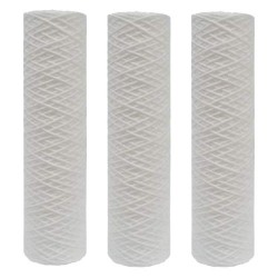 10 inch 50 Micron Wound Sediment Filters 3 pack