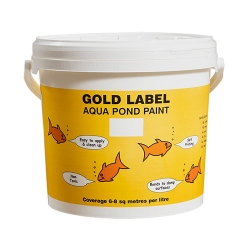 gold label pond paint black 1ltr
