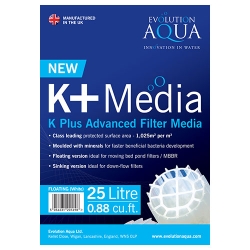 evolution aqua k+media floating-25litre